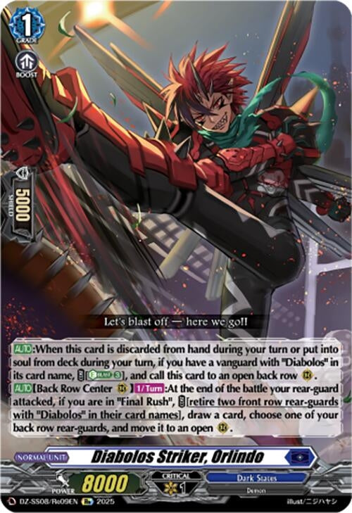 Image for Diabolos Striker, Orlindo (DZ-SS08/Re09EN) - Cardfight Vanguard