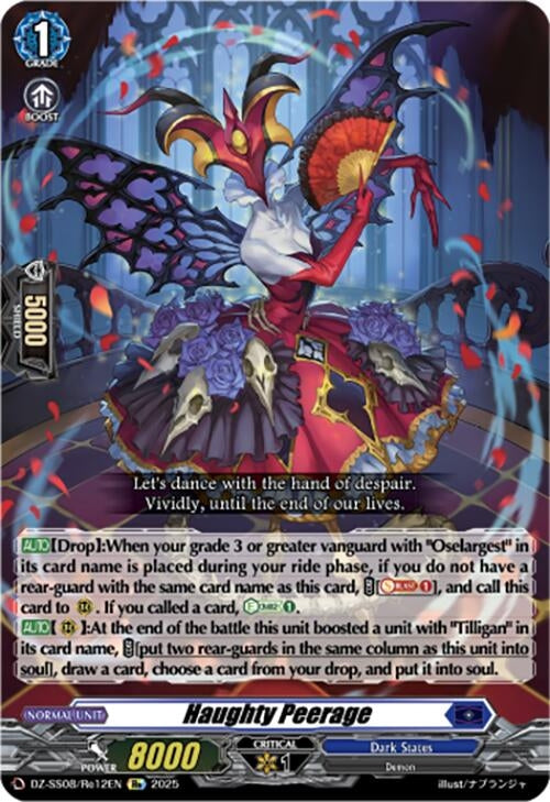 Image for Haughty Peerage (DZ-SS08/Re12EN) - Cardfight Vanguard