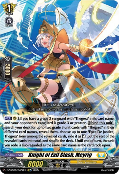 Image for Knight of Evil Slash, Meyrig (DZ-SS08/Re22EN) - Cardfight Vanguard