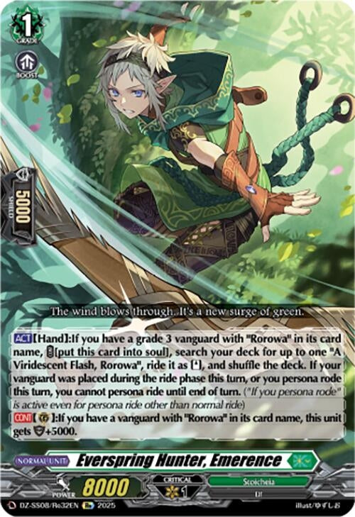 Image for Everspring Hunter, Emerence (DZ-SS08/Re32EN) - Cardfight Vanguard