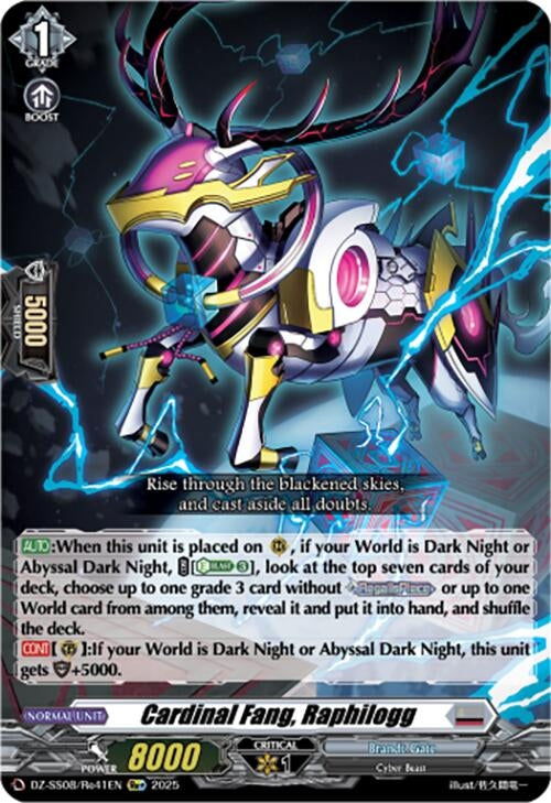 Image for Cardinal Fang, Raphilogg (Re+) (DZ-SS08/Re41EN) - Cardfight Vanguard