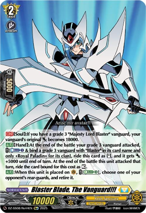 Image for Blaster Blade, The Vanguard!!! (Re+) (DZ-SS08/Re44EN) - Cardfight Vanguard