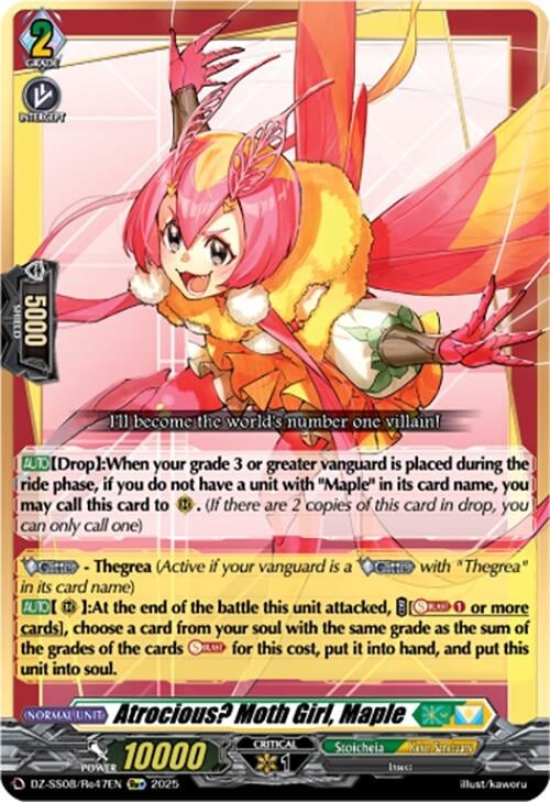 Image for Atrocious? Moth Girl, Maple (Re+) (DZ-SS08/Re47EN) - Cardfight Vanguard