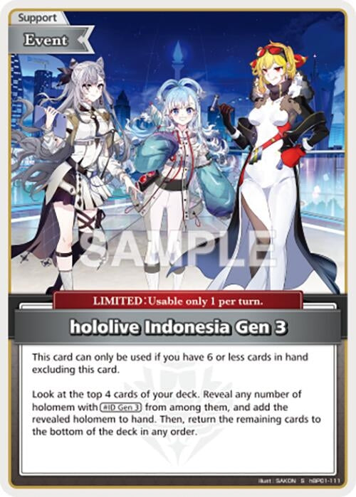 Image for hololive Indonesia Gen  (S) (hBP01-111) - Hololive