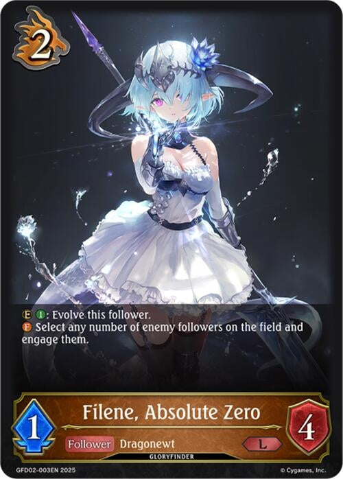 Image for Filene, Absolute Zero (GFD02-003EN) - Shadowverse: Evolve