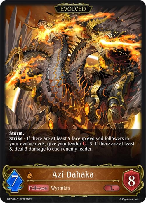 Image for Azi Dahaka (Evolved) (GFD02-013EN) - Shadowverse: Evolve