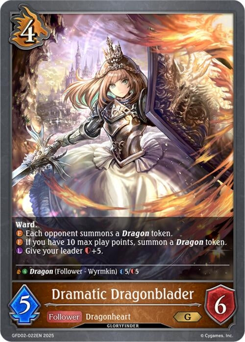Image for Dramatic Dragonblader (GFD02-022EN) - Shadowverse: Evolve