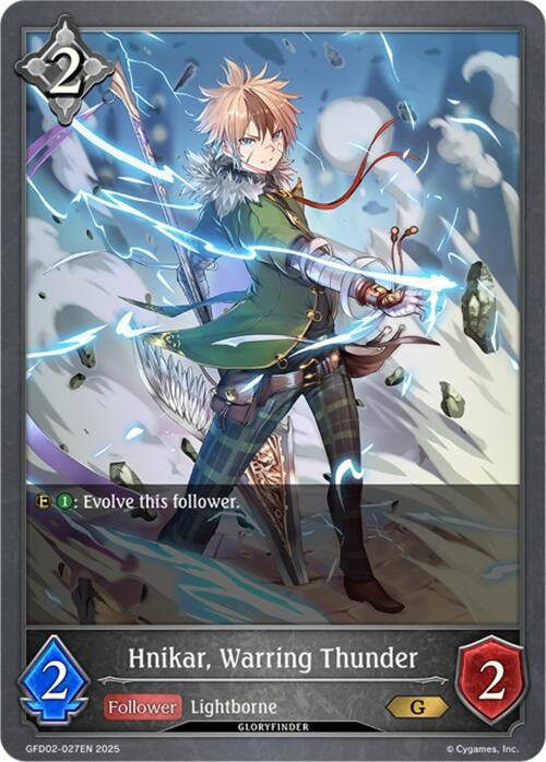 Image for Hnikar, Warring Thunder (GFD02-027EN) - Shadowverse: Evolve