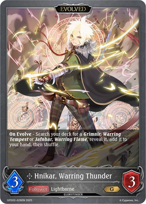 Image for Hnikar, Warring Thunder (Evolved) (GFD02-028EN) - Shadowverse: Evolve