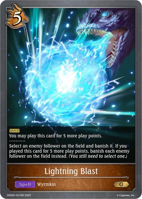 Image for Lightning Blast (GFD02-031EN) - Shadowverse: Evolve