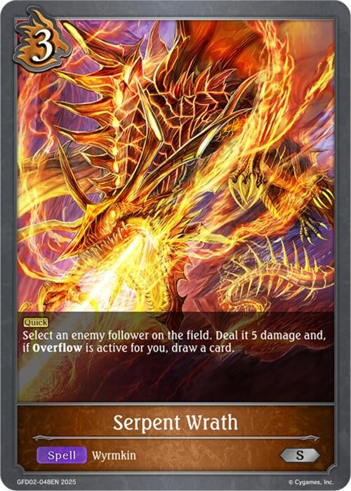 Image for Serpent Wrath (GFD02-048EN) - Shadowverse: Evolve