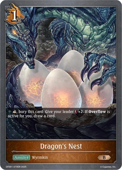 Image for Dragon's Nest (GFD01-070EN) - Shadowverse: Evolve