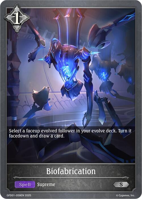 Image for Biofabrication (GFD01-059EN) - Shadowverse: Evolve