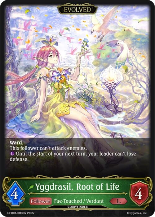 Image for Yggdrasil, Root of Life (Evolved) (GFD01-003EN) - Shadowverse: Evolve