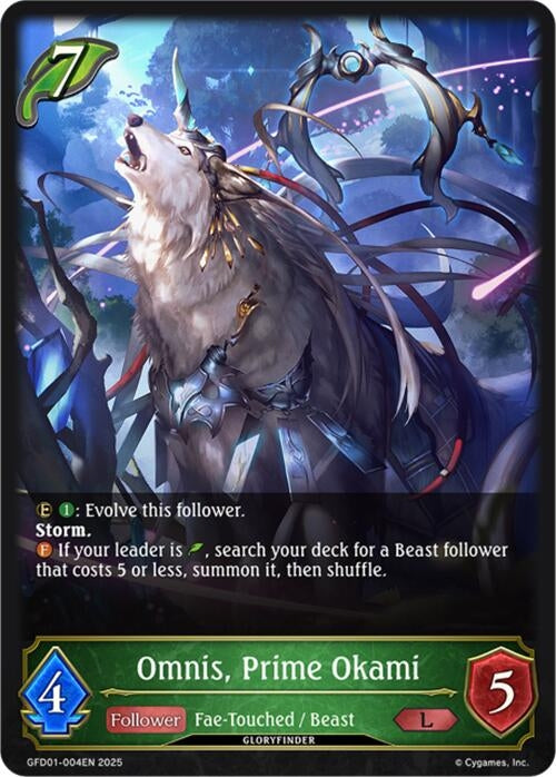Image for Omnis, Prime Okami (GFD01-004EN) - Shadowverse: Evolve