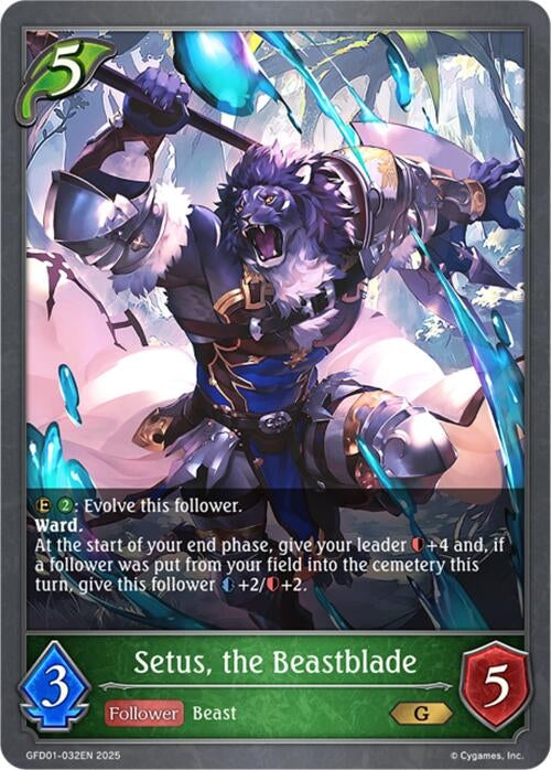 Image for Setus, the Beastblade (GFD01-032EN) - Shadowverse: Evolve