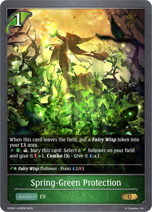 Image for Spring-Green Protection (GFD01-035EN) - Shadowverse: Evolve