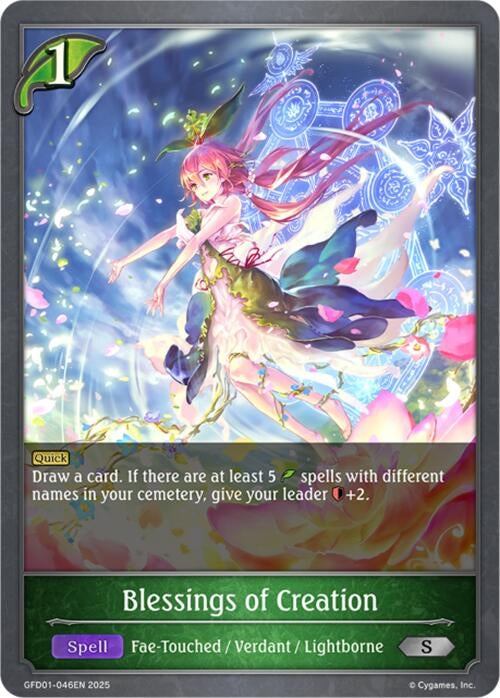 Image for Blessings of Creation (GFD01-046EN) - Shadowverse: Evolve