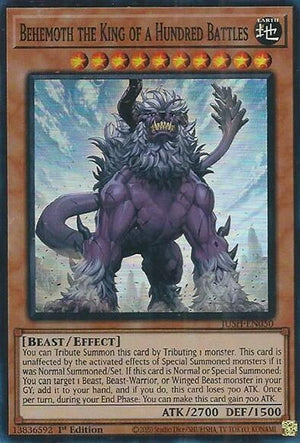 Behemoth the King of a Hundred Battles (Super Rare) (JUSH-EN050)