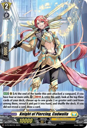 Knight of Piercing, Cadwalla (Foil) (D-PR/891EN)