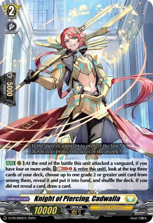 Knight of Piercing, Cadwalla (D-PR/890EN)