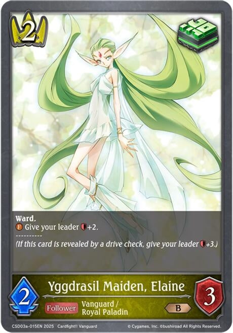 Image for Yggdrasil Maiden, Elaine (CSD03a-015EN) - Shadowverse: Evolve
