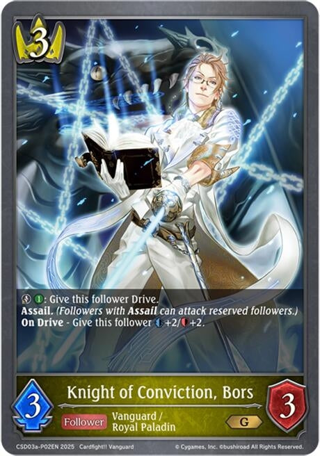 Image for Knight of Conviction, Bors - P02EN (Foil) (CSD03a-P02EN) - Shadowverse: Evolve