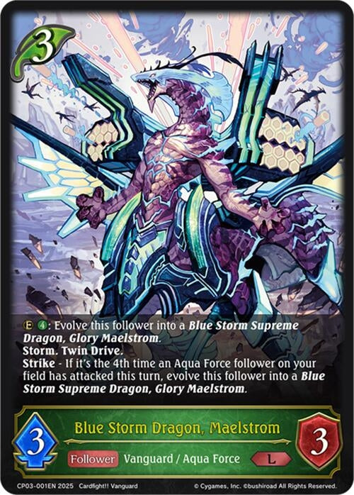 Image for Blue Storm Dragon, Maelstrom (CP03-001EN) - Shadowverse: Evolve