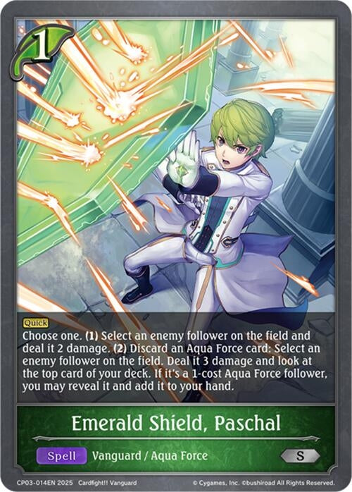 Image for Emerald Shield, Paschal (CP03-014EN) - Shadowverse: Evolve