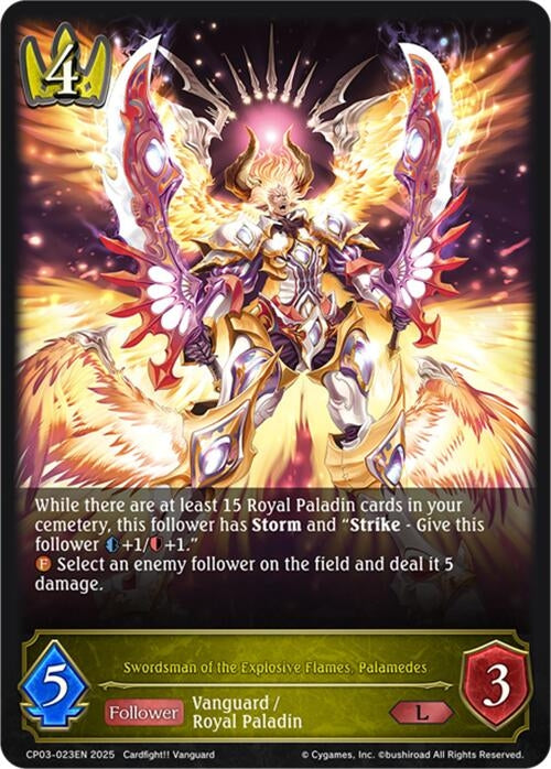 Image for Swordsman of the Explosive Flames, Palamedes (CP03-023EN) - Shadowverse: Evolve