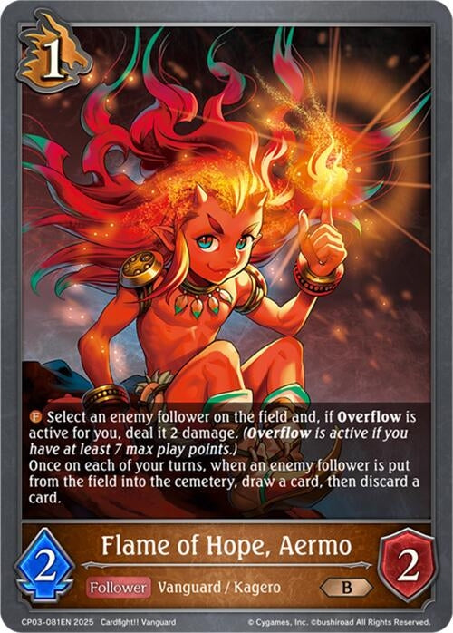 Image for Flame of Hope, Aermo (CP03-081EN) - Shadowverse: Evolve