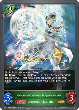 Water General of Wave-Like Spirals, Benedict - P04EN (Foil) (CP03-P04EN)
