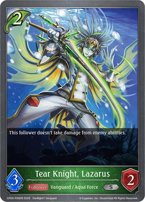 Image for Tear Knight, Lazarus - P06EN (Foil) (CP03-P06EN) - Shadowverse: Evolve