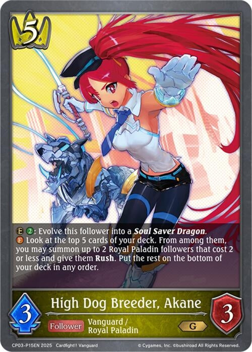 Image for High Dog Breeder, Akane - P15EN (Foil) (CP03-P15EN) - Shadowverse: Evolve