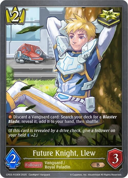 Image for Future Knight, Llew - P23EN (Foil) (CP03-P23EN) - Shadowverse: Evolve