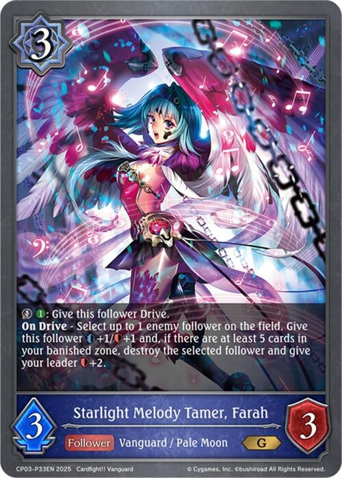 Image for Starlight Melody Tamer, Farah - P33EN (Foil) (CP03-P33EN) - Shadowverse: Evolve
