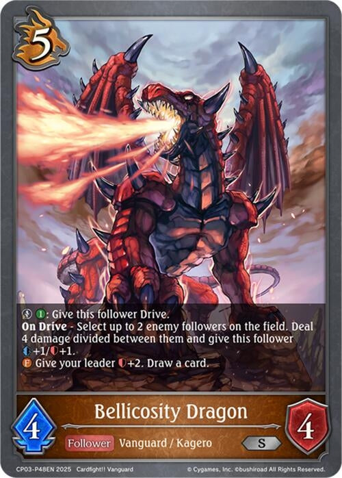 Image for Bellicosity Dragon - P48EN (Foil) (CP03-P48EN) - Shadowverse: Evolve