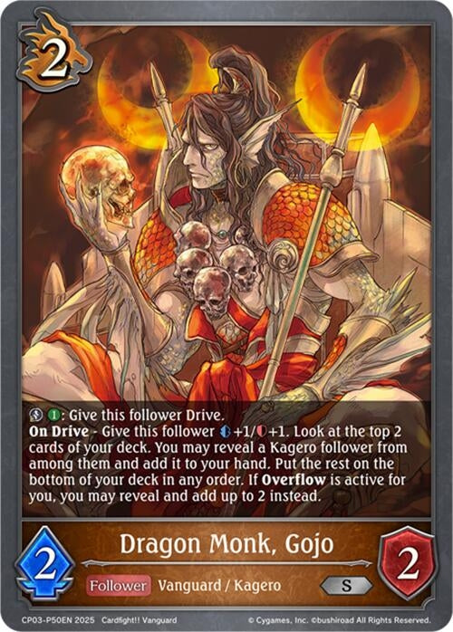 Image for Dragon Monk, Gojo - P50EN (Foil) (CP03-P50EN) - Shadowverse: Evolve