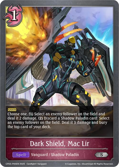 Image for Dark Shield, Mac Lir - P65EN (Foil) (CP03-P65EN) - Shadowverse: Evolve
