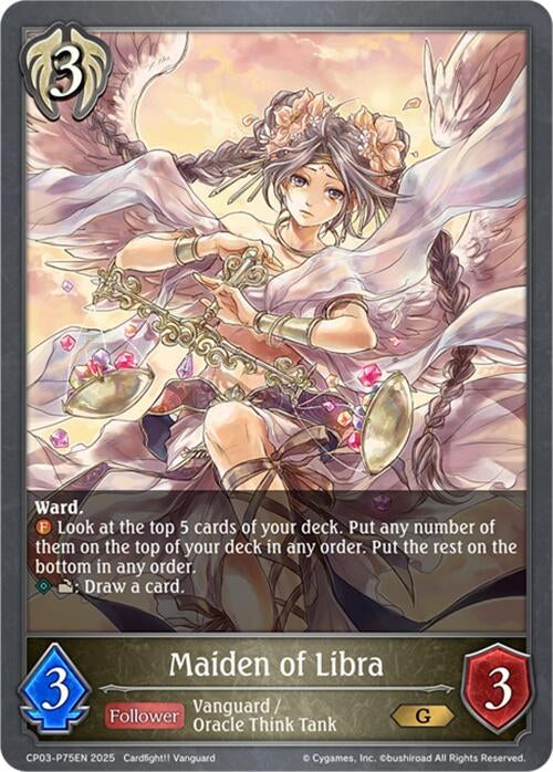 Image for Maiden of Libra - P75EN (Foil) (CP03-P75EN) - Shadowverse: Evolve