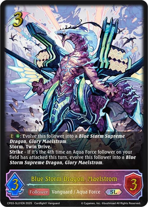 Image for Blue Storm Dragon, Maelstrom (SL) (CP03-SL01EN) - Shadowverse: Evolve