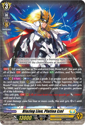 Blazing Lion, Platina Ezel (DZ-BT09/011EN)