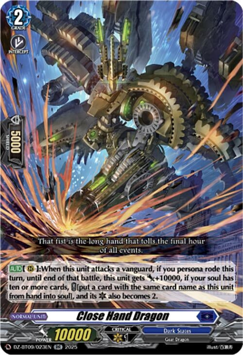 Image for Close Hand Dragon (DZ-BT09/023EN) - Cardfight Vanguard