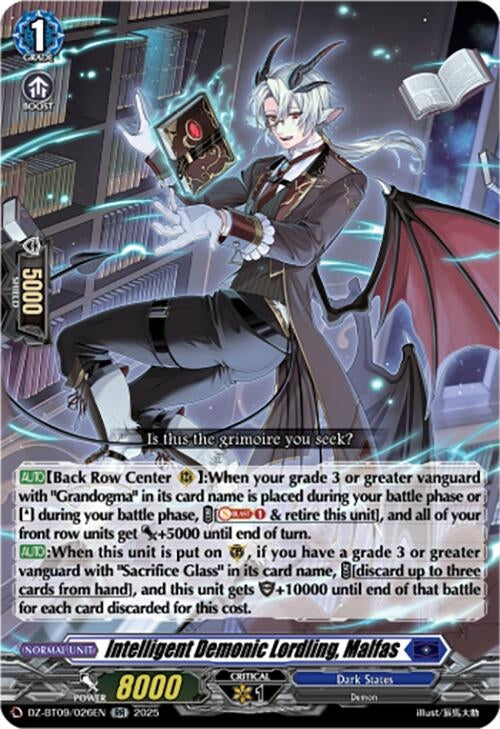 Image for Intelligent Demonic Lordling, Malfas (DZ-BT09/026EN) - Cardfight Vanguard
