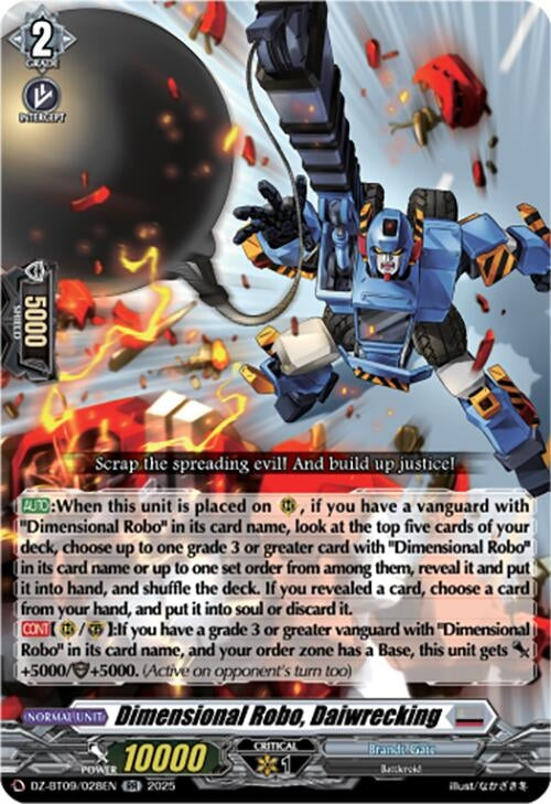 Image for Dimensional Robo, Daiwrecking (DZ-BT09/028EN) - Cardfight Vanguard