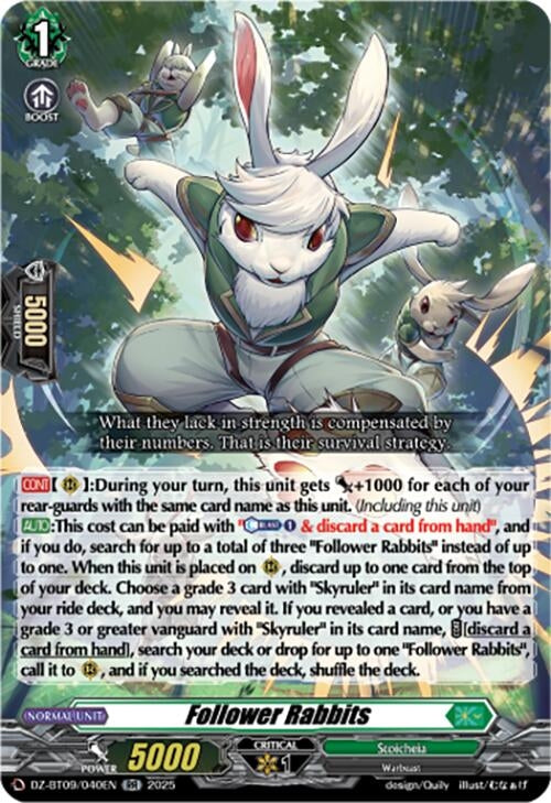 Image for Follower Rabbits (DZ-BT09/040EN) - Cardfight Vanguard