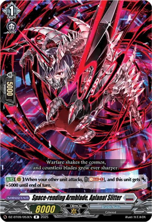 Image for Space-rending Armblade, Aplanat Slitter (DZ-BT09/053EN) - Cardfight Vanguard