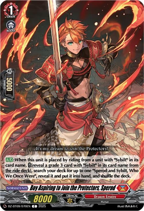 Image for Boy Aspiring to Join the Protectors, Sperod (DZ-BT09/070EN) - Cardfight Vanguard