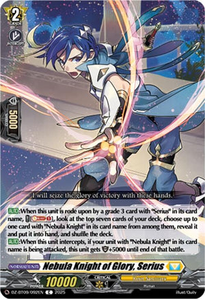 Nebula Knight of Glory, Serius (DZ-BT09/092EN)