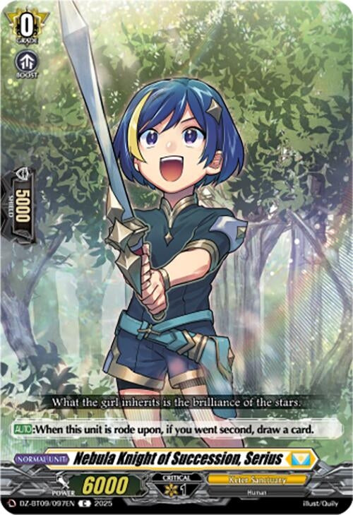 Image for Nebula Knight of Succession, Serius (DZ-BT09/097EN) - Cardfight Vanguard